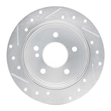 R1 Concepts 1994-1998 Mercedes-Benz C230 Rear Right Drilled & Slotted Silver Brake Rotor by R1 Concepts 631-63027R