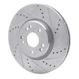 R1 Concepts 1994-2002 Mercedes-Benz SL500 Right Front Drilled & Slotted Silver Brake Rotor by R1 Concepts 631-63028D