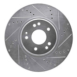 R1 Concepts 1994-2002 Mercedes-Benz SL500 Right Front Drilled & Slotted Silver Brake Rotor by R1 Concepts 631-63028D