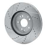 R1 Concepts 1994-2002 Mercedes-Benz SL500 Right Front Drilled & Slotted Silver Brake Rotor by R1 Concepts 631-63028D