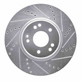 R1 Concepts 1994-2002 Mercedes-Benz E500 Left Front Drilled & Slotted Silver Brake Rotor by R1 Concepts 631-63029D