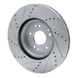 R1 Concepts 1994-2002 Mercedes-Benz E500 Left Front Drilled & Slotted Silver Brake Rotor by R1 Concepts 631-63029D