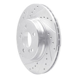 R1 Concepts 1993-2002 Mercedes-Benz 600SL Rear Left Drilled & Slotted Silver Brake Rotor by R1 Concepts 631-63030L