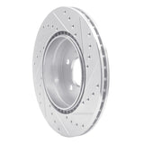 R1 Concepts 1993-2002 Mercedes-Benz 600SL Rear Left Drilled & Slotted Silver Brake Rotor by R1 Concepts 631-63030L