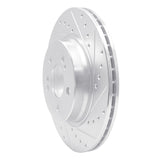 R1 Concepts 1993-2002 Mercedes-Benz 600SL Rear Right Drilled & Slotted Silver Brake Rotor by R1 Concepts 631-63030R