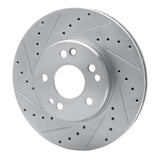 R1 Concepts 1990-1995 Mercedes-Benz 400E Front Left Drilled & Slotted Silver Brake Rotor by R1 Concepts 631-63031L