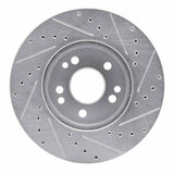 R1 Concepts 1990-1995 Mercedes-Benz 400E Front Left Drilled & Slotted Silver Brake Rotor by R1 Concepts 631-63031L