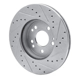 R1 Concepts 1990-1995 Mercedes-Benz 400E Front Left Drilled & Slotted Silver Brake Rotor by R1 Concepts 631-63031L
