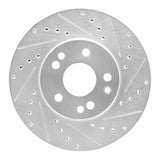 R1 Concepts 1990-1995 Mercedes-Benz E420 Front Right Drilled & Slotted Silver Brake Rotor by R1 Concepts 631-63031R