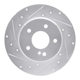 R1 Concepts 1994-2011 Mercedes-Benz C240 Rear Left Drilled & Slotted Silver Brake Rotor by R1 Concepts 631-63032L