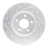 R1 Concepts 1994-2011 Mercedes-Benz E300 Rear Right Drilled & Slotted Silver Brake Rotor by R1 Concepts 631-63032R