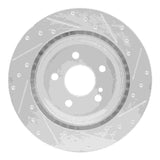 R1 Concepts 00-06 Mercedes-Benz S430 Rear Left Drilled & Slotted Silver Brake Rotor