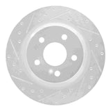 R1 Concepts 00-06 Mercedes-Benz S430 Rear Left Drilled & Slotted Silver Brake Rotor