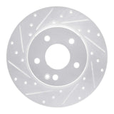 R1 Concepts 1997-1998 Mercedes-Benz C230 Front Left Drilled & Slotted Silver Brake Rotor by R1 Concepts 631-63036L
