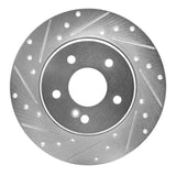 R1 Concepts 1998-2003 Mercedes-Benz E320 Rear Left Drilled & Slotted Silver Brake Rotor by R1 Concepts 631-63037L