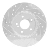 R1 Concepts 1998-2003 Mercedes-Benz E320 Rear Right Drilled & Slotted Silver Brake Rotor by R1 Concepts 631-63037R