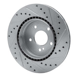 R1 Concepts 1998-2009 Chrysler Crossfire Rear Left Drilled & Slotted Silver Brake Rotor by R1 Concepts 631-63040L