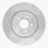 R1 Concepts 1998-2009 Chrysler Crossfire Rear Right Drilled & Slotted Silver Brake Rotor by R1 Concepts 631-63040R