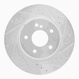 R1 Concepts 1998-2009 Chrysler Crossfire Rear Right Drilled & Slotted Silver Brake Rotor by R1 Concepts 631-63040R