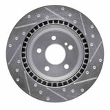 R1 Concepts 01-02 Mercedes-Benz S600 Rear Left Drilled & Slotted Silver Brake Rotor