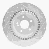 R1 Concepts 01-02 Mercedes-Benz CL600 Rear Right Drilled & Slotted Silver Brake Rotor by R1 Concepts RNC-631-63042R