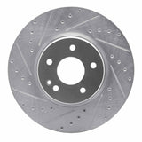 R1 Concepts 96-97 Mercedes-Benz C36 AMG Front Left Drilled & Slotted Silver Brake Rotor by R1 Concepts RNC-631-63045L