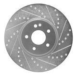 R1 Concepts 00-06 Mercedes-Benz SLK32 AMG Front Right Drilled & Slotted Silver Brake Rotor by R1 Concepts RNC-631-63046R