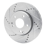 R1 Concepts 1996-2015 Mercedes-Benz C230 Front Left Drilled & Slotted Silver Brake Rotor by R1 Concepts 631-63047L