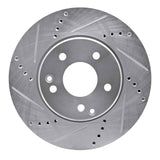 R1 Concepts 1996-2015 Mercedes-Benz C230 Front Left Drilled & Slotted Silver Brake Rotor by R1 Concepts 631-63047L