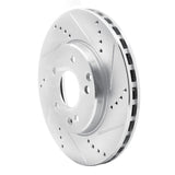 R1 Concepts 1996-2015 Mercedes-Benz C280 Front Right Drilled & Slotted Silver Brake Rotor by R1 Concepts 631-63047R