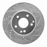 R1 Concepts 1996-2015 Mercedes-Benz C280 Front Right Drilled & Slotted Silver Brake Rotor by R1 Concepts 631-63047R