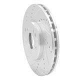 R1 Concepts 1996-2011 Chrysler Crossfire Front Left Drilled & Slotted Silver Brake Rotor by R1 Concepts 631-63048L