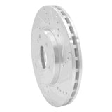 R1 Concepts 1996-2011 Chrysler Crossfire Front Right Drilled & Slotted Silver Brake Rotor by R1 Concepts 631-63048R