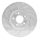 R1 Concepts 1996-2011 Chrysler Crossfire Front Right Drilled & Slotted Silver Brake Rotor by R1 Concepts 631-63048R