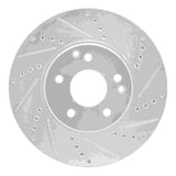 R1 Concepts 1996-2011 Chrysler Crossfire Front Right Drilled & Slotted Silver Brake Rotor by R1 Concepts 631-63048R