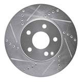 Dynamic Friction 2003-2009 Mercedes-Benz E350 Front Left Drilled & Slotted Silver Brake Rotor by Dynamic Friction Company 631-63050L