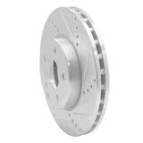 Dynamic Friction 2003-2009 Mercedes-Benz E200 (Latin America) Front Right Drilled & Slotted Silver Brake Rotor by Dynamic Friction Company 631-63050R