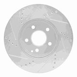 Dynamic Friction 2003-2009 Mercedes-Benz E200 (Latin America) Front Right Drilled & Slotted Silver Brake Rotor by Dynamic Friction Company 631-63050R