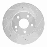 Dynamic Friction 2003-2009 Mercedes-Benz E200 (Latin America) Front Right Drilled & Slotted Silver Brake Rotor by Dynamic Friction Company 631-63050R