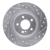Dynamic Friction 2003-2016 Mercedes-Benz E320 Rear Left Drilled & Slotted Silver Brake Rotor by Dynamic Friction Company 631-63051L