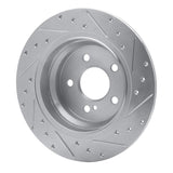 Dynamic Friction 2003-2016 Mercedes-Benz E320 Rear Left Drilled & Slotted Silver Brake Rotor by Dynamic Friction Company 631-63051L