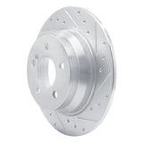 Dynamic Friction 2003-2016 Mercedes-Benz E350 Rear Right Drilled & Slotted Silver Brake Rotor by Dynamic Friction Company 631-63051R