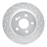 Dynamic Friction 2003-2016 Mercedes-Benz E350 Rear Right Drilled & Slotted Silver Brake Rotor by Dynamic Friction Company 631-63051R