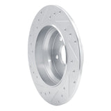 Dynamic Friction 2003-2016 Mercedes-Benz E350 Rear Right Drilled & Slotted Silver Brake Rotor by Dynamic Friction Company 631-63051R