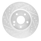 R1 Concepts 03-06 Mercedes-Benz E350 Front Left Drilled & Slotted Silver Brake Rotor by R1 Concepts RNC-631-63052L
