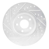 R1 Concepts 03-06 Mercedes-Benz E500 Front Right Drilled & Slotted Silver Brake Rotor by R1 Concepts RNC-631-63052R