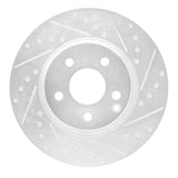 R1 Concepts 03-06 Mercedes-Benz E500 Front Right Drilled & Slotted Silver Brake Rotor by R1 Concepts RNC-631-63052R