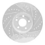 R1 Concepts 02-09 Mercedes-Benz S500 Front Left Drilled & Slotted Silver Brake Rotor by R1 Concepts RNC-631-63059L