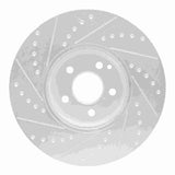 R1 Concepts 02-09 Mercedes-Benz E500 Front Right Drilled & Slotted Silver Brake Rotor by R1 Concepts RNC-631-63059R