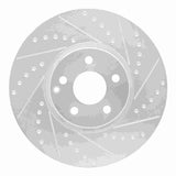 R1 Concepts 02-09 Mercedes-Benz E500 Front Right Drilled & Slotted Silver Brake Rotor by R1 Concepts RNC-631-63059R